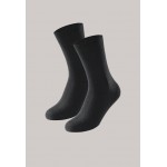 Schiesser herensokken 2-pack stay fresh - Bluebird - zwart
