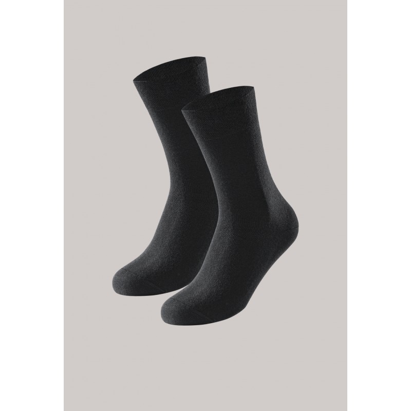 Schiesser herensokken 2-pack stay fresh - Bluebird - zwart