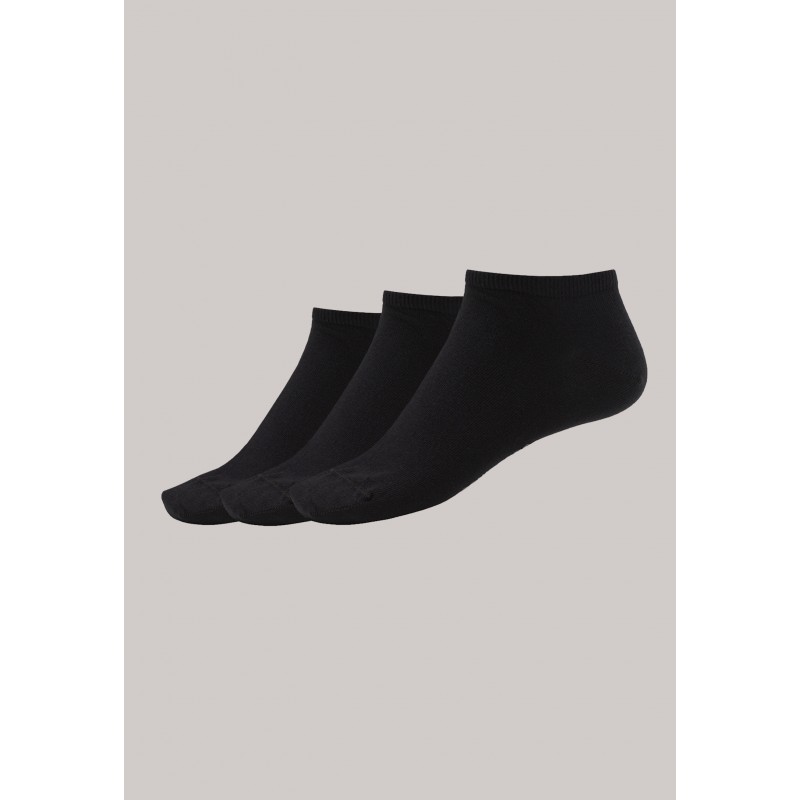 Schiesser heren sneaker 3-pack stay fresh  Bluebird - zwart