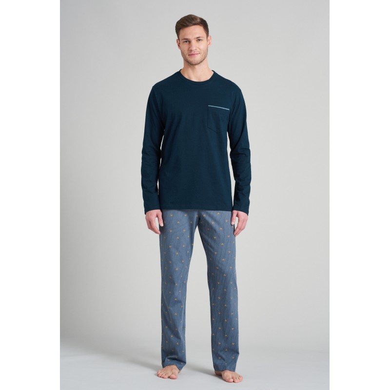 Schiesser H pyjama Nightblue 