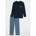 Schiesser heren pyjama donkerblauw - comfort fit