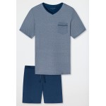 Schiesser H pyjama kort V-hals