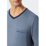 Schiesser H pyjama kort V-hals