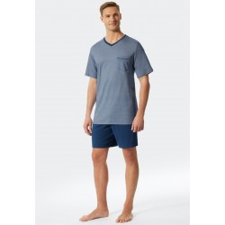 Schiesser H pyjama kort V-hals