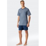 Schiesser H pyjama kort V-hals