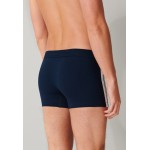 Schiesser 3-pack boxershorts 95/5 organic cotton – donkerblauw