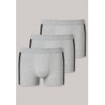 Schiesser short 3 pack 95/5 H grijs