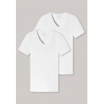 Schiesser T-shirt V-hals 2 pack Shirt 95/5 H