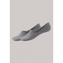 Schiesser In-shoe herensokken 2-pack lichtgrijs - Long Life Cool