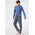Schiesser H pyjama Fashion Nightwear - denimblauw/donkerblauw