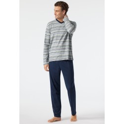 Schiesser H pyjama " V-hals " Fashion Nightwear 