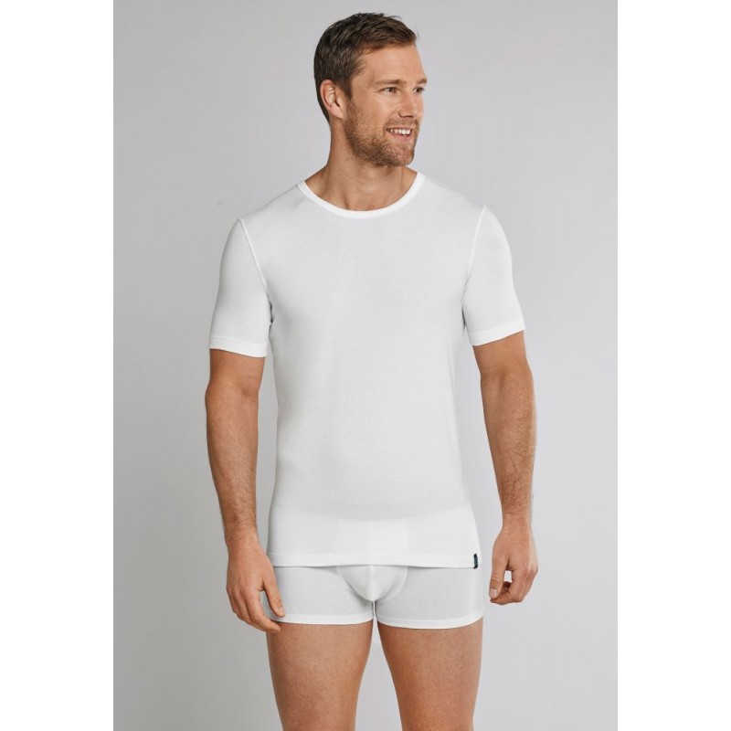 Schiesser T-Shirt R hals 95/5 - wit - AANBIEDING MET 25 % KORTING ! Schiesser T-Shirt R hals 95/5 - wit - AANBIEDING MET 25 % KORTING !