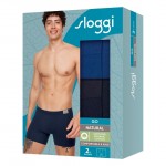 Sloggi men Go Natural short - 2-pack - 2 kleuren