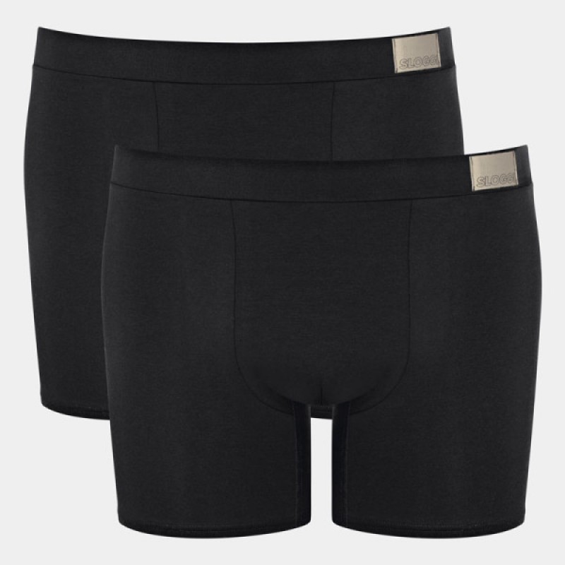 Sloggi men Go Natural short - 2-pack - zwart