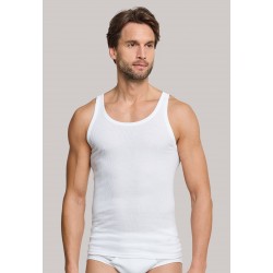 Schiesser hemd 2-pack wit - Cotton Doppelripp