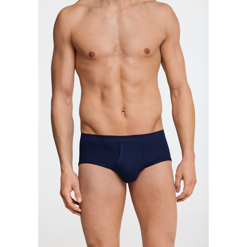 Schiesser sport slip met voorsluiting  Original Feinripp Donkerblauw
