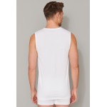 Schiesser Tanktops 2-pack biologisch katoen V-hals wit - 95/5