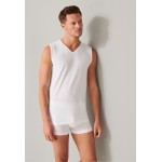 Schiesser Tanktops 2-pack biologisch katoen V-hals wit - 95/5