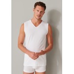 Schiesser Tanktops 2-pack biologisch katoen V-hals wit - 95/5