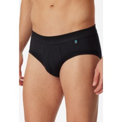 Schiesser midi sportslip met opening Long Life Cotton - Zwart Schiesser midi sportslip met opening Long Life Cotton - Zwart