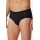 Schiesser midi sportslip met opening Long Life Cotton - Zwart