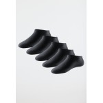 Schiesser sneakersokken bluebird voor dames, set van 5 paar -zwart