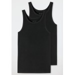 Schiesser onderhemd 2-pack 95/5 zwart