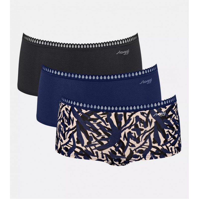 Sloggi Go Crush Dames short 3-Pack M008