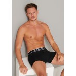 Schiesser 95/5 Heren Short 3-pack - Zwart