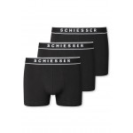 Schiesser short 95/5 3-pack zwart