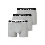 Schiesser 95/5 Heren Short 3-pack - Grijs