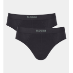 Sloggi EVER Ease Midi Slip Heren 2-Pack - Zwart Sloggi EVER Ease Midi Slip Heren 2-Pack - Zwart