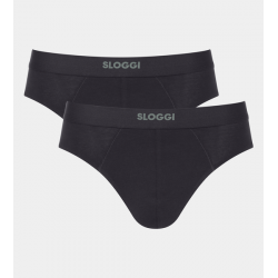 Sloggi EVER Ease Midi Slip Heren 2-Pack - Zwart