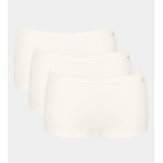 Sloggi GO Daily Cotton Dames Short 3-Pack Silk White
