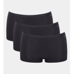Sloggi GO Daily Cotton Dames Short - 3-Pack - Zwart Sloggi GO Daily Cotton Dames Short - 3-Pack - Zwart