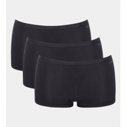 Sloggi GO Daily Cotton Dames Short - 3-Pack - Zwart