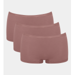 Sloggi GO Daily Cotton Dames Short - 3-Pack - Cacao Sloggi GO Daily Cotton Dames Short - 3-Pack - Cacao