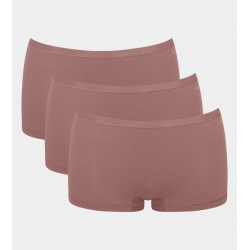 Sloggi GO Daily Cotton Dames Short 3-Pack Cacao