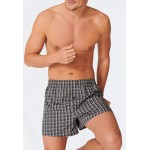 Schiesser boxershorts geweven stof 2-pack zwart geruit - Multipack