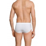 Schiesser sportslips 2-pack met opening, wit - Essentials Feinripp