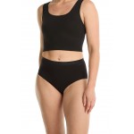 Ten Cate basic cotton midi dames slip 4-Pack zwart