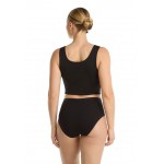 Ten Cate basic cotton midi dames slip 4-Pack zwart