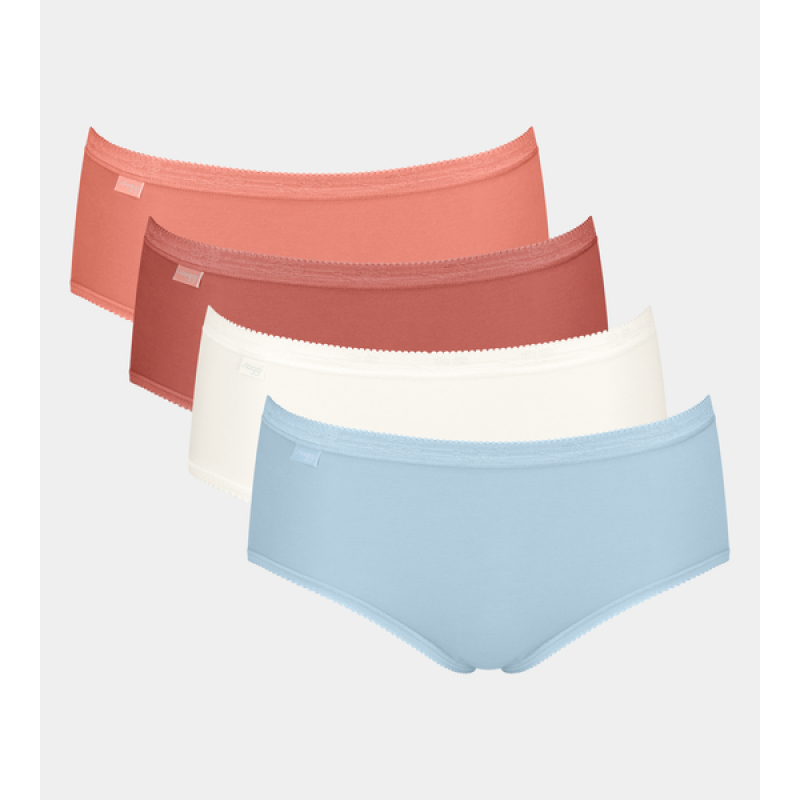 Sloggi Dames Basic+ Midi slip 4-pack - 022