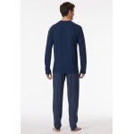 Schiesser lange Schiesser pyjama admiraal blauw