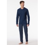 Schiesser lange Schiesser pyjama admiraal blauw