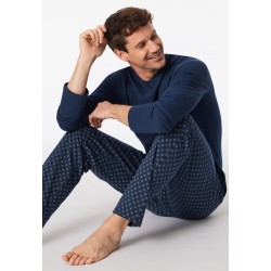 Schiesser pyjama lange broek casual essentials admiral 