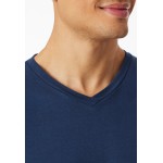 Schiesser pyjama korte broek casual essentials admiral blue heren