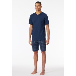 Schiesser Heren Pyjama Korte Broek – Casual Essentials Nightwear