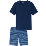 Schiesser Heren Pyjama Korte Broek – Casual Nightwear