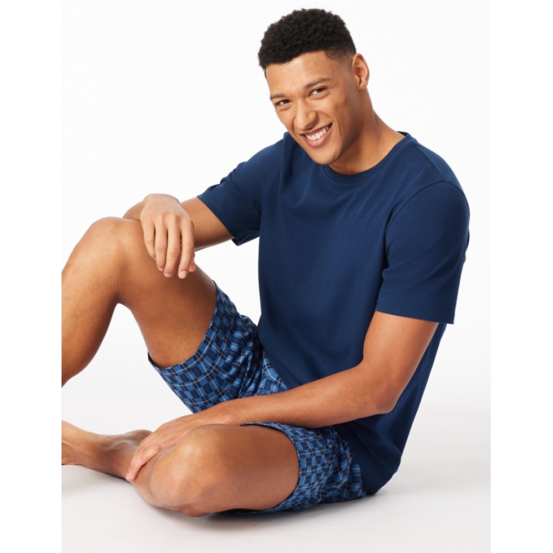 Schiesser Heren Pyjama Korte Broek – Casual Nightwear